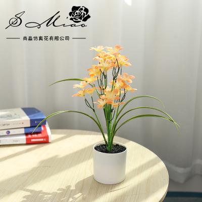 China Plant transient wholesale plastic green bonsai simulation artificial plants for hotel decoration for sale