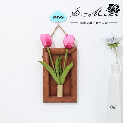 China Craftsman Artificial Flower Lifelike Tulips Miniature Tulips Used For Home Decor for sale