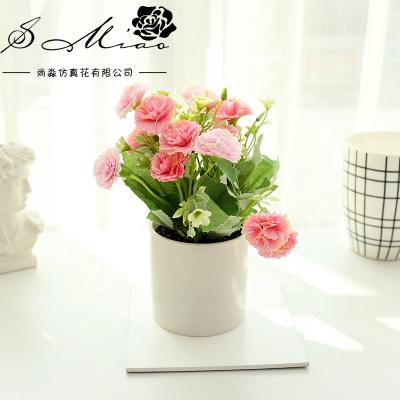 China Factory direct sale 60cm SILK fabric bonsai artificial flower pots decoration for sale