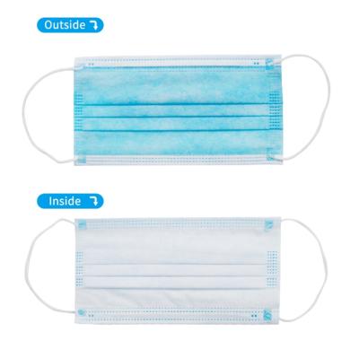 China The factory wholesale public place public place 3 nonwoven fabric PM 2.5 ply mask dust mask disposable protective surgical medical dust mask anti for sale