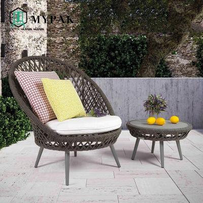 China Contemporary MyPak Well Done Contemporary Outdoor Restaurant Power Black Aluminum Chair Sets Patio Furniture for sale