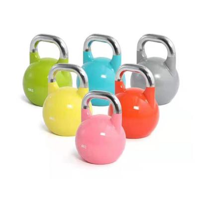 China Morden Home Indoor Fitness Equipment Multi Colors Durable Steel Workout Competition Kettlebell Cost Effective for sale