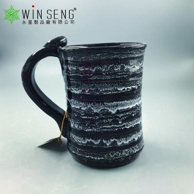 China Customized Viable Novelty Stoneware Colorful 300-400Ml Coffee Mugs For Restaurant for sale