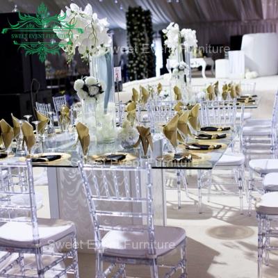 China Chair the crystal clear wedding of the latest hotel chair fashion design for sale