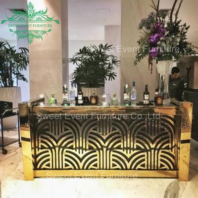 China Commercial Silver Stainless Steel Bar Furniture Restaurant Commercial Counters for sale