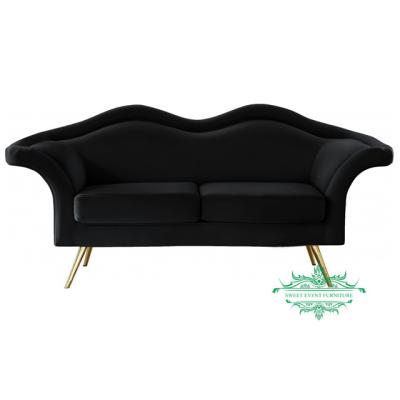 China Modern luxury lip shape loveseat sofa chair for events for sale