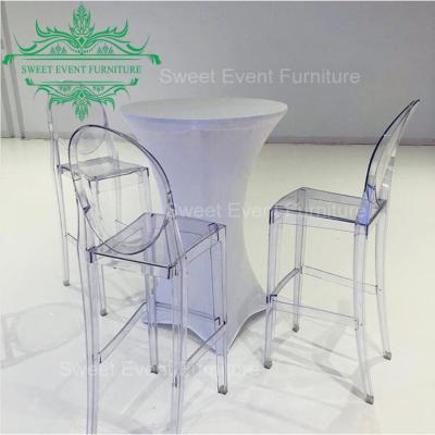 China Wholesale transparent high bar chair China chiavari acrylic bar chair for price for sale