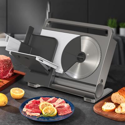 China Foldable Meat Chicken Slicer Household Use Grocery Slicer Home Contract Meat Slicer With Food Tray for sale