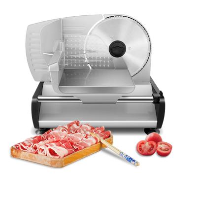 China Italy style electric frozen meat slicer household meat slicer semi-automatic meat slicer for sale