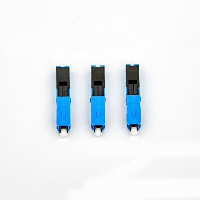 China FTTH repeated use fiber optic sc connectors field connector sx core esc250d sc/upc sc/apc quick connector for sale