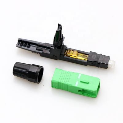 China FTTH manufacturer selling SC APC type APC or UPC Ftth sx core fiberhome fibra 52mm SC APC/UPC fastconnector for sale