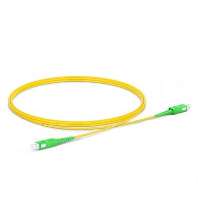 China FTTH Factory BEST Customization SM 9/125 SC APC LSZH 3.5M FIBER OPTICAL CORRECTION CORD for sale