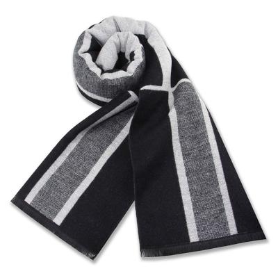 China Long Hot Sell Business Elegant Men wholesale Scarves Plaid Wool Scarf for men for sale