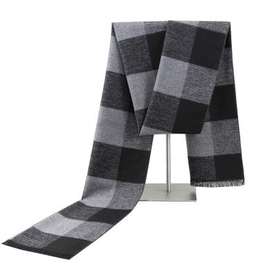 China Long Fashion Style High Quality Winter Scarves Custom Pashmina Cashmere Feeling Designer Scarf Custom Viscose Brushed Men Scarf for sale