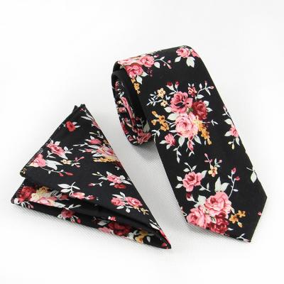 China Yarn dyed 2024 New Style Fashion Necktie Casual Check Artificial Cotton Flower Roes Bow Tie Paisley Skinny Ties Men Small Designer Cravat for sale