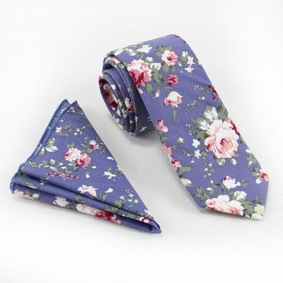 China Yarn dyed New Fashion Custom Multi-Color Flower 100% Cotton Ties for Men Ties & Accessories for sale