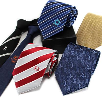 China Decoration Accessories Men's Fashion Accessories Made Black Woven causal Tie 100% Silk Necktie for Custom Wholesale Black  Necktie for men for sale