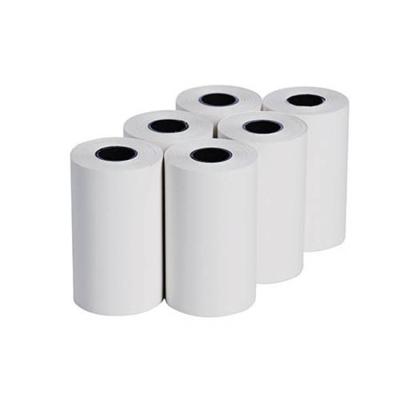 China Cardboard core and plastic core thermal paper rolls in gold paper packing for sale