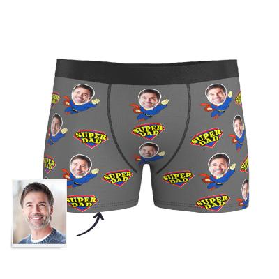 China Breathable china Dropshipping custom printed face create frindly men's eco underwear for men discount for sale