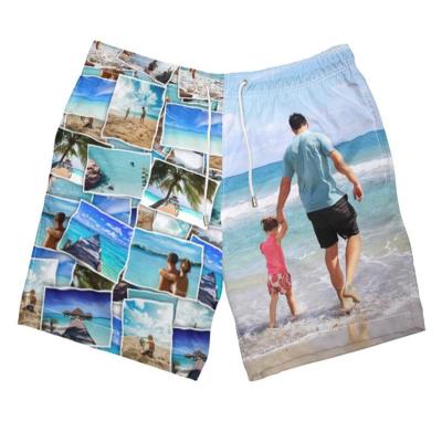 China Dropship Breathable Custom Printed Face Sublimation Printed Custom Beach Shorts Swimwear Swimwear Beach Shorts Men for sale