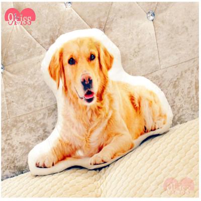 China Photo Inflatable Customization Creative Travel Pillow Shaped Dog Plush Pillow Animal Custom Home Decor for sale