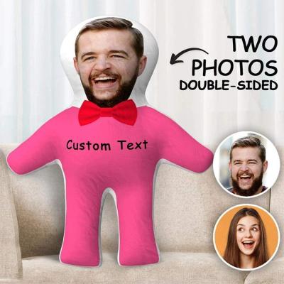 China Free Sample Inflatable Factory 3d Printed Plush Body Shape Plush Body Custom Human Head Pillow for sale