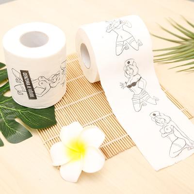 China Creative Funny Hand Printing Toilet Paper Towel Printed Roll Paper China Manufacturer Toilet Paper Towel for sale