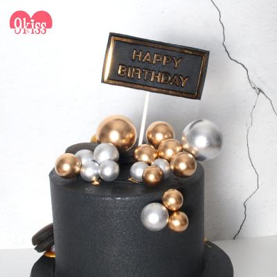 China New Design High Quality Wholesale Ball Dropshipping Tools Accessories Happy Birthday Baking Cake Topper Decoration One Size for sale