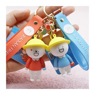 China Small Blue Souvenir Gift Bright Color Graduation Classroom Reward Gift Student Activity Items Student Reward Activity Blue Key Chain for sale