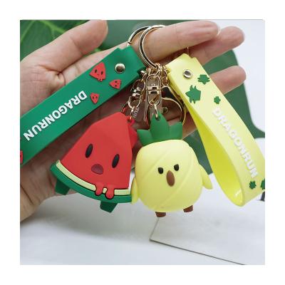 China 3D PVC key chain soft luminous color rubber plastic customizable key chains factory direct sales for sale