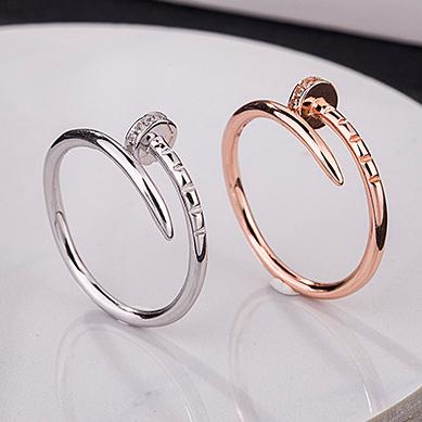 China Charming CLASSIC Fashion Factory Factory Wholesale Wholesale 925 Sterling Silver Nail Ring Women's DIY Jewelry for sale