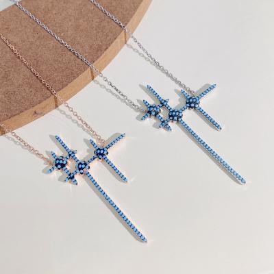 China Wholesale 925 Sterling Silver White Gold Plated Turquoise Trendy Necklace Women's Jewelry Sets Factory 2021 Trendy Fashion Charm Wholesale 925 Jewelry Sets for sale