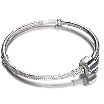 China Wholesale 925 Sterling Silver Ladies Trendy Bracelet Women's CLASSIC Fashion Factory Charm DIY Jewelry for sale