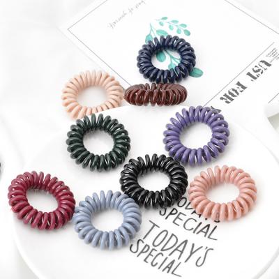 China Wholesale Price Traceless Plastic Shape Regular Style No Crease Rubber Hair Ties Elastic Hair Band for sale