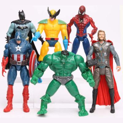 China Good painting& Wholesale OEM Eco-friendly Material New War Movie Anime Man Action Number Toys Hulker 6pcs/set for sale