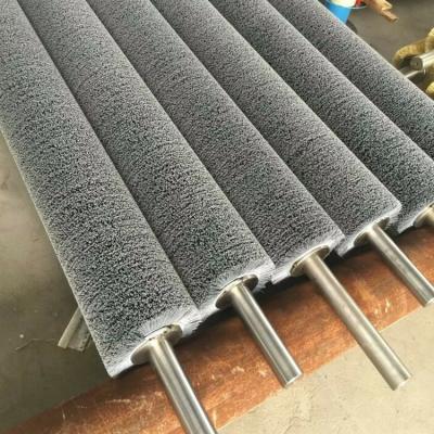 China Industrial Cleaning Silicon Carbide Synthetic Fiber Brush Roller Bristle Cylindrical Roller Brushes for sale