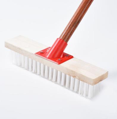 China Wooden Handle Nylon Floor Brush, Floor Cleaning, Bathroom Kitchen Cleaning, Carpet Cleaning, Brush for sale