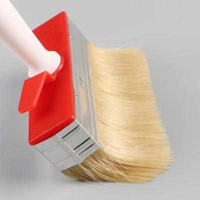 China Ceiling Brush Wall Paint Brush With Plastic Handle Mixed Bristle Paint Brushes for sale