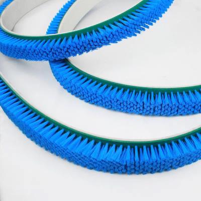 China Customizable Industrial Endless Transmission Belt Nylon Steel Cleaning Polishing Roller Brush Nylon Bristle PP Material for sale