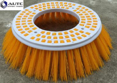 China Straßen-Kehrmaschine-Bürste Poly-Elgin Side Broom Road Sweeping-Bürste Industria bunte ringsum Plastikbesen-Basis-Stärke 20mm zu verkaufen