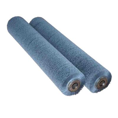 Chine Rouleau abrasif de polissage de meulage de brosse métallique de brosse de rouleau de brosse de blessure en acier cylindrique faite sur commande abrasive de ceinture à vendre