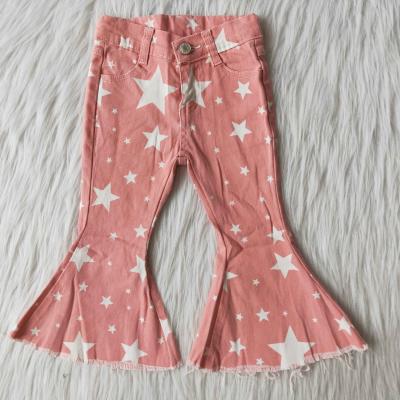 China Formal Toddler Jeans 2020 New Style Stars Prints Children Clothes Drop Baby Bell Base Pants Girl Clothes for sale