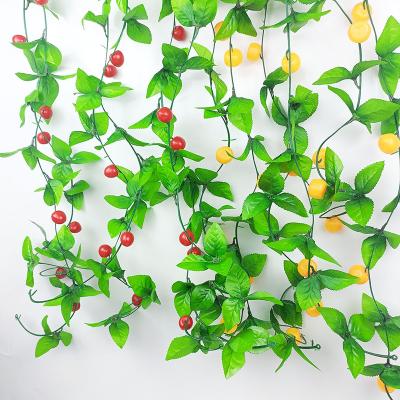 China Traditional Vintage Artificial Plants Fruit Vine For Kitchen Home Wall Floral Decor for sale