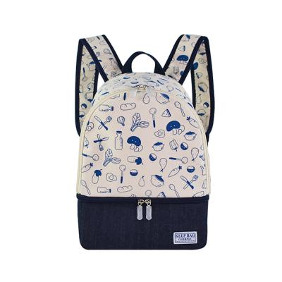 China Home Delivery Good Quality Waterproof Insulated Thick Cotton Canvas Lunch Cooler Bag for sale