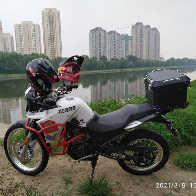 China Waterproof Durable 45L/55L/65L Motorcycle Aluminum Alloy Motorcycle Tail Boxes Rear Top Box Aluminum Bags for sale