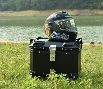 China Universal 45L/55L/65/80L Waterproof Durable Strong High Quality Aluminum Motorcycle Side Tools Top Box for sale