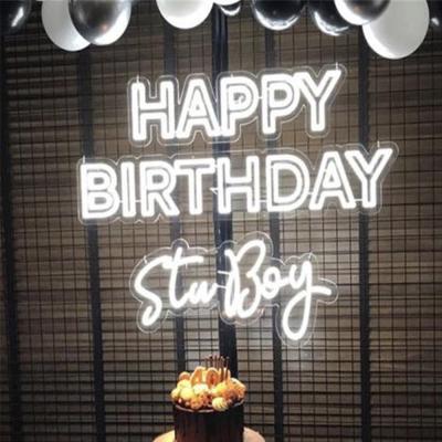 China Landscape Happy Birthday Neon Signs, Led Neon Signs For Birthday Party Decorations for sale