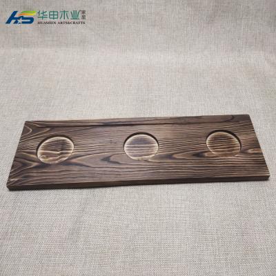 China Handmade Wooden Tray Decorative Apple Coffee Tray Ottoman Serving Tray for kitchen, hotelware, homeware 40*14.5*2cm for sale