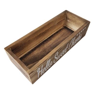 China Interesting Farmhouse Rustic Wooden Box Storage Toilet Paper Box China Butt Bathroom Decor Factory Home Box for sale