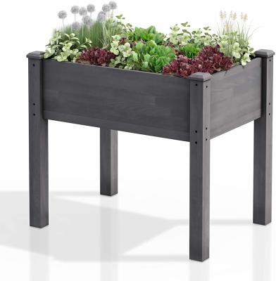 China Eco-Friendly Heavy Duty Wooden Raised Garden Bed Kit, Solid Wood Raised Planter Box -34